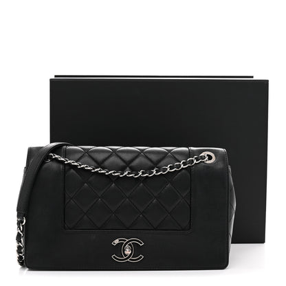 Chanel Sheepskin Quilted Vintage Mademoiselle Flap Black 13 of 13