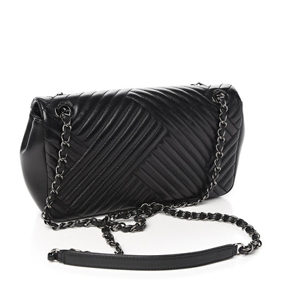 Chanel Lambskin Medium CC Crossing Flap Black 2 of 10