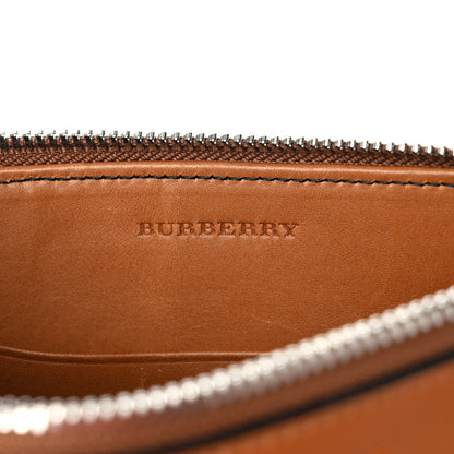 Burberry Mega Check Peyton Crossbody Clutch Bag Saddle Brown 5 of 7