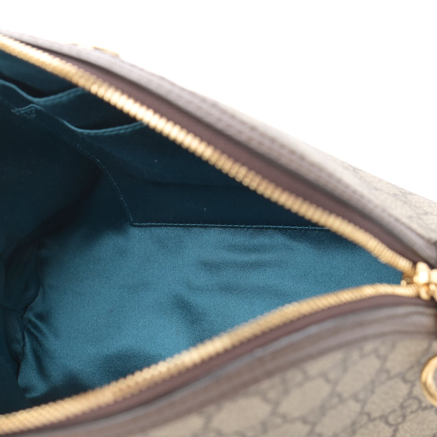 GG Supreme Monogram Textured Dollar Calfskin Web Small Ophidia Dome Shoulder Bag Beige Ebony New Acero