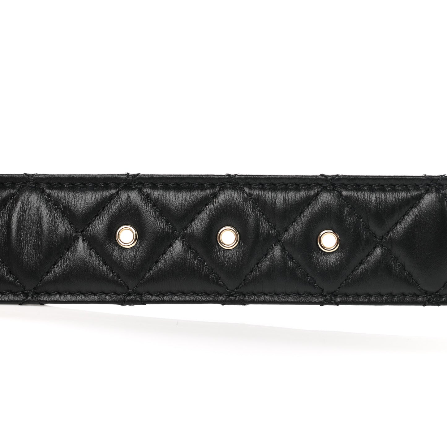 Lambskin Quilted CC Chain Belt 85 34 Black