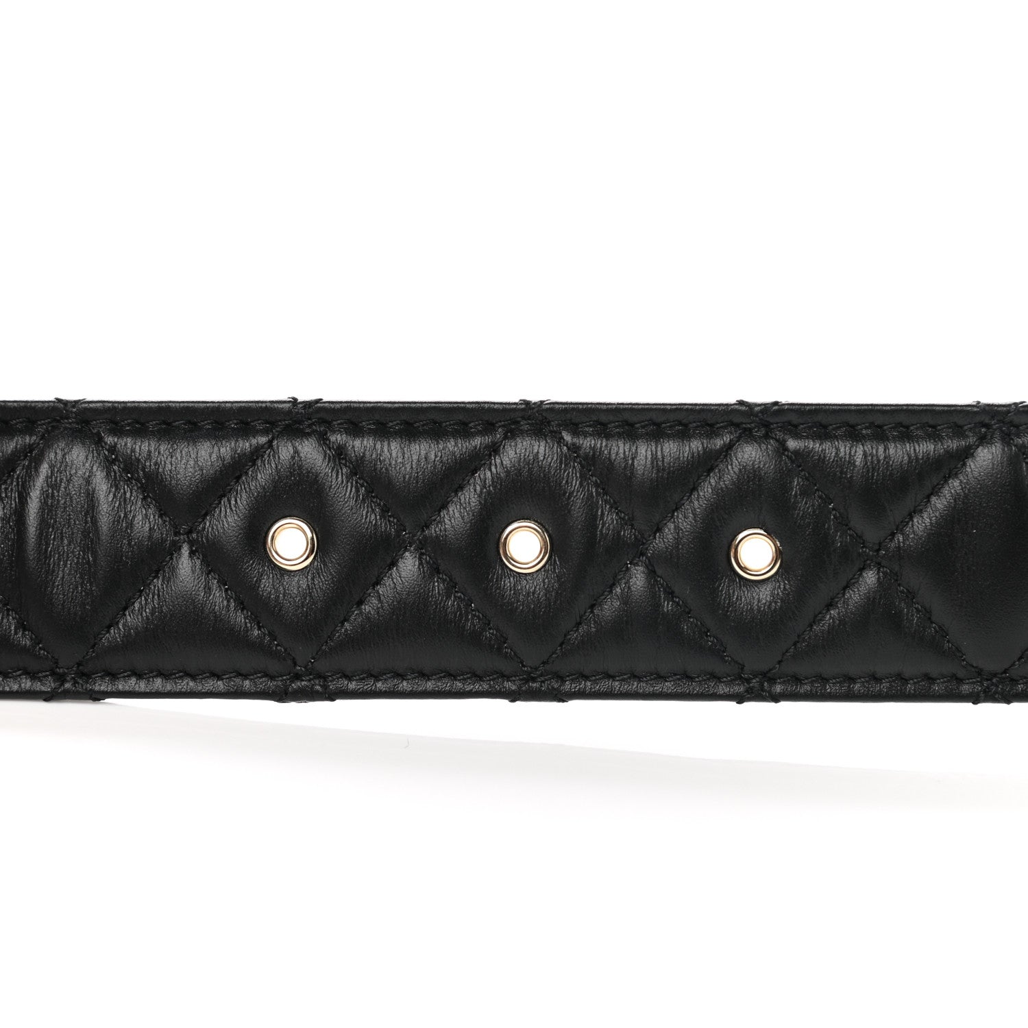 Chanel Lambskin Quilted CC Chain Belt 85 34 Black 6 of 7