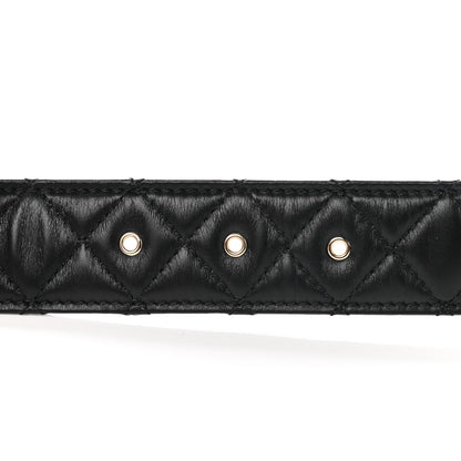 Chanel Lambskin Quilted CC Chain Belt 85 34 Black 6 of 7