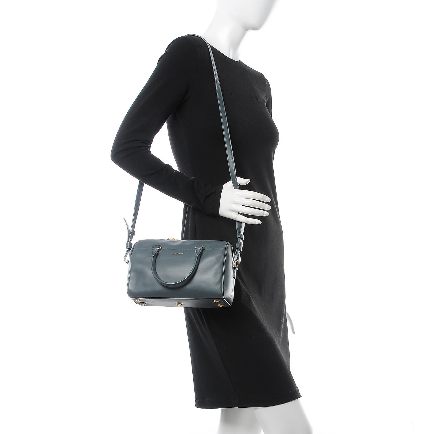 Saint Laurent Calfskin Classic Baby Duffle Earth 3 of 9