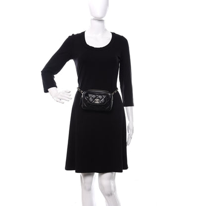 Chanel Lambskin Quilted Waist Bag Black 3 of 12