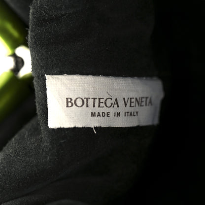 Bottega Veneta Metallic Crushed Calfskin The Mini Pouch Chlorophyll 8 of 12