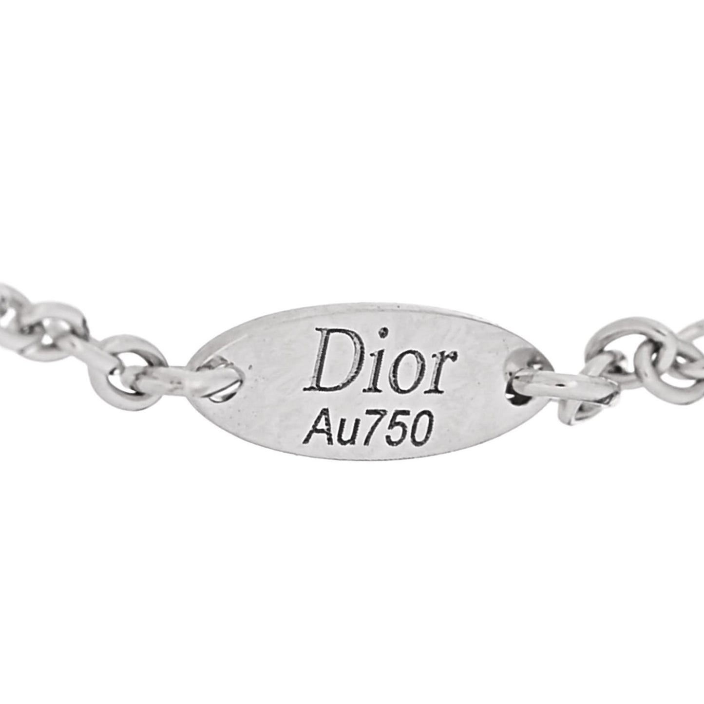 18K White Gold Diamond Mother of Pearl Rose Des Vents Bracelet