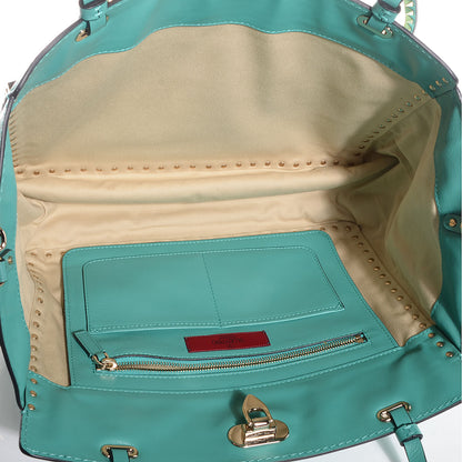 Valentino Garavani Vitello Medium Rockstud Tote Colibri 5 of 8