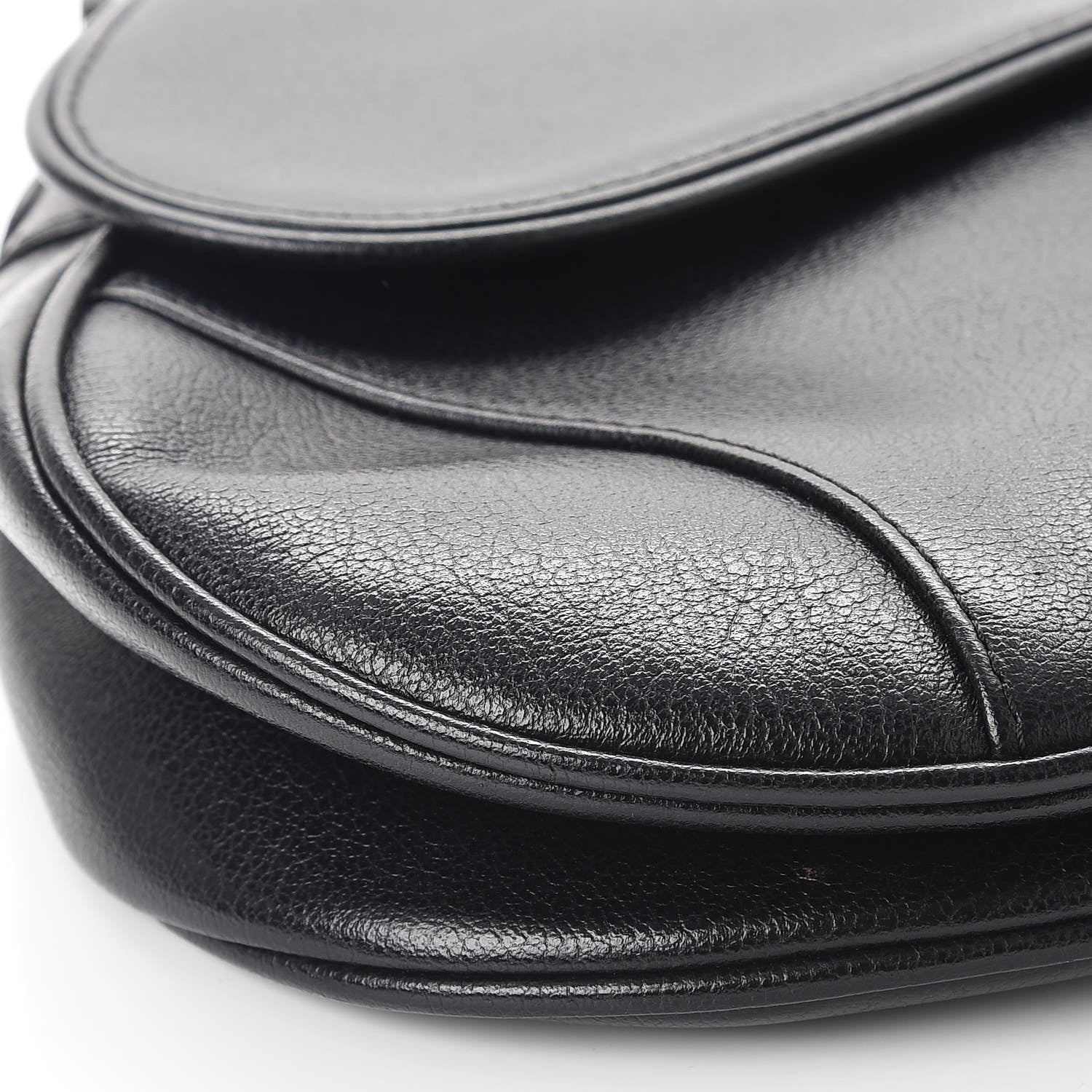 Christian Dior Calfskin Saddle Bag Black 9 of 9