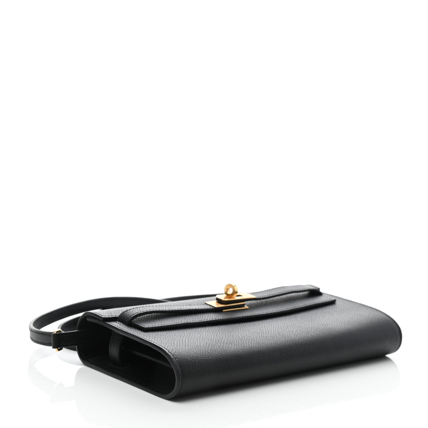 Hermes Epsom Kelly Wallet To Go Black 4 of 7