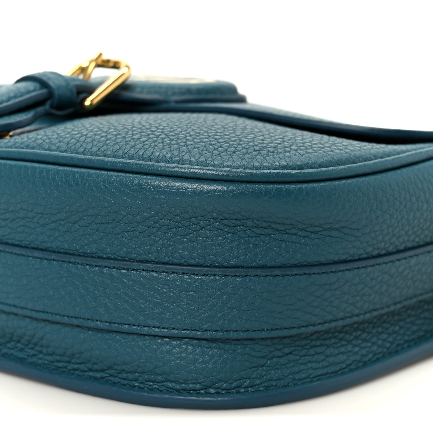 Christian Dior Grained Calfskin Medium Bobby Flap Steel Blue 9 of 10