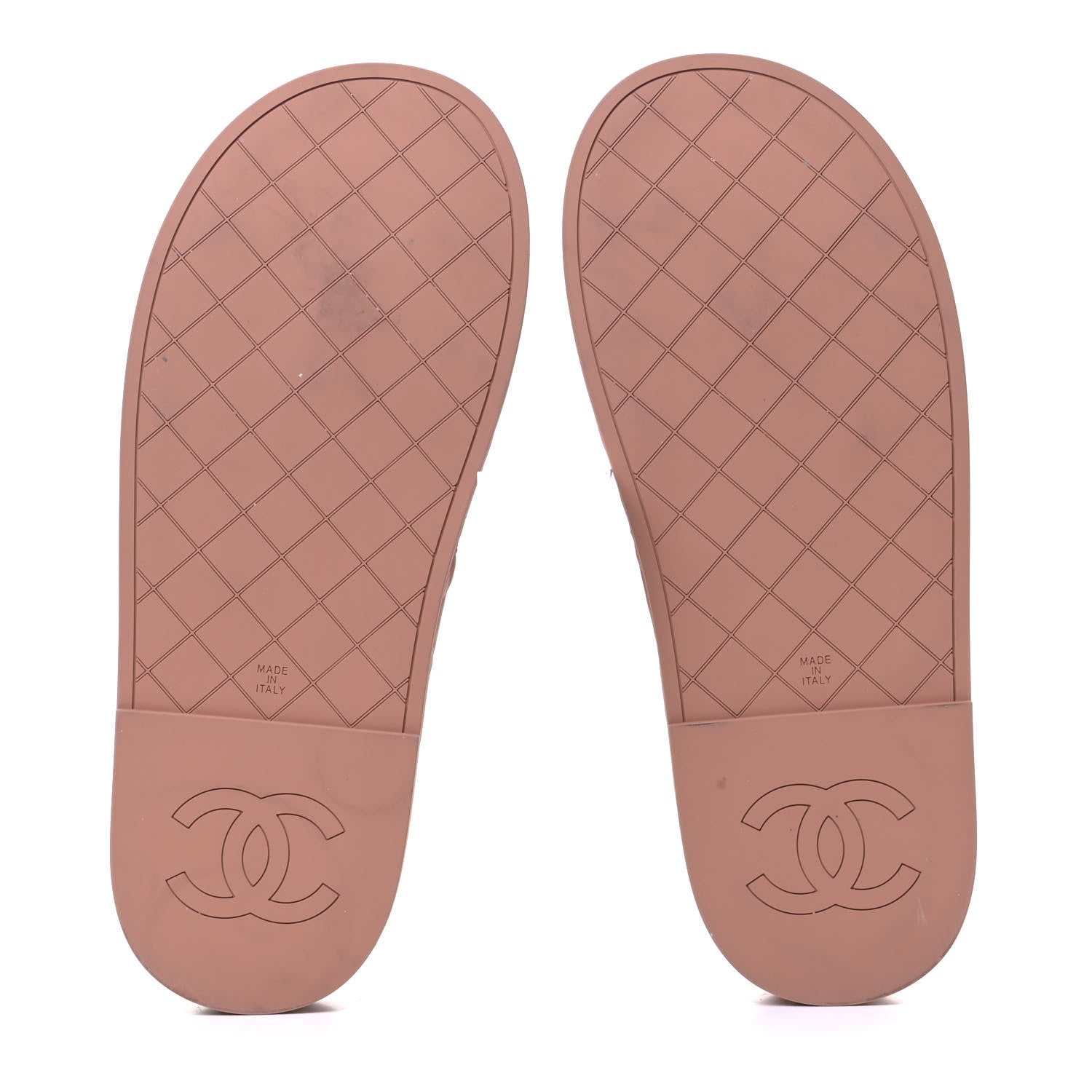 Chanel Lambskin Quilted CC Mules Sandals 40 Brown 4 of 4