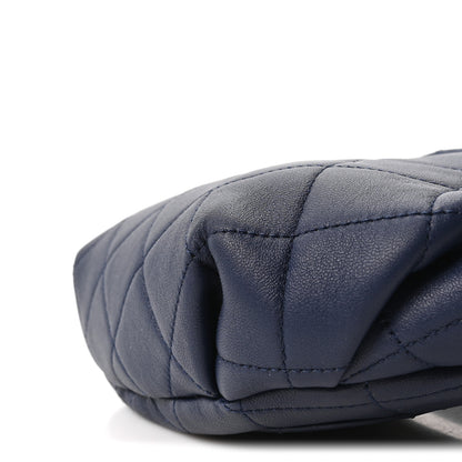 Chanel Lambskin  Quilted Resin Bi-Color Waist Bag Fanny Pack Navy Blue 9 of 9