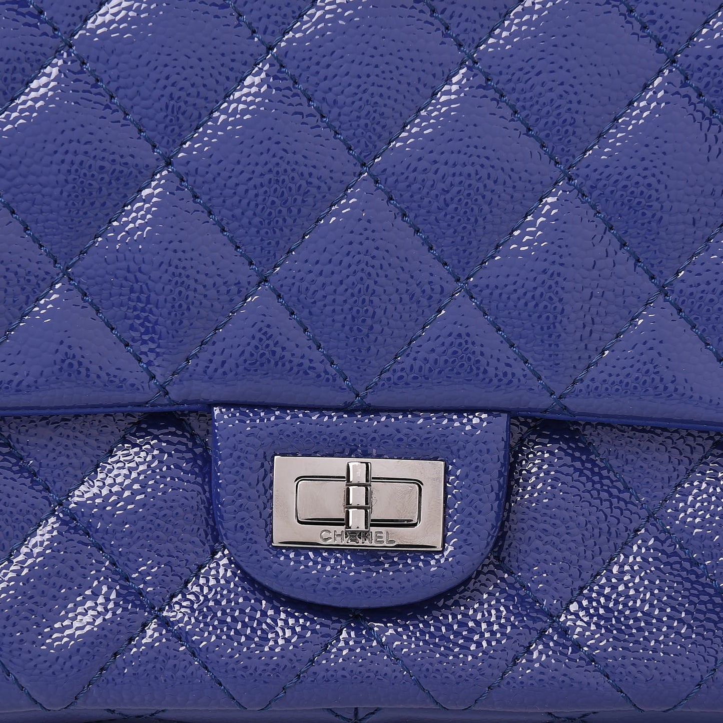Patent Caviar Quilted 2.55 Reissue 226 Flap Blue