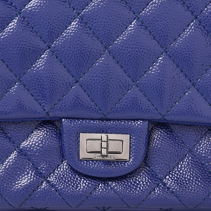 Chanel Patent Caviar Quilted 2.55 Reissue 226 Flap Blue 8 of 10