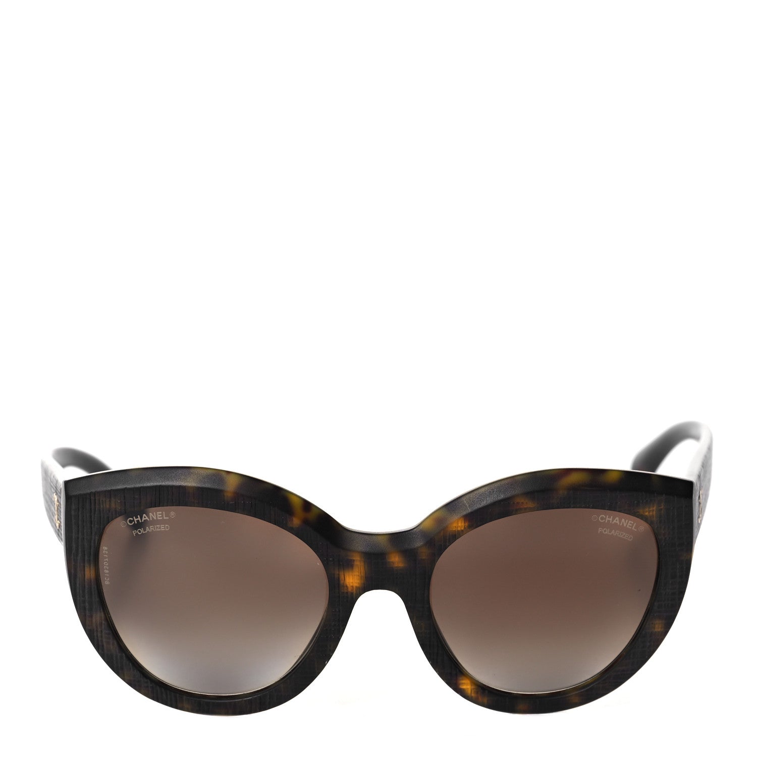 Chanel Butterfly Signature Polarized Sunglasses 5331 Dark Tortoise 3 of 8