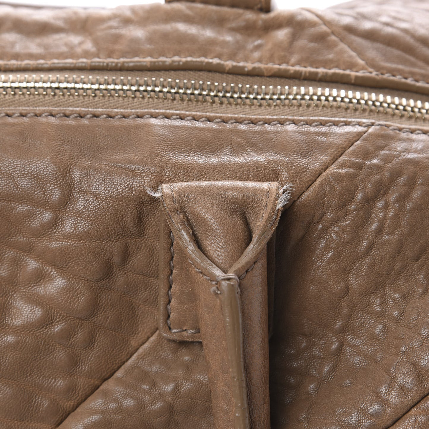 Pebbled Lambskin Medium Easy Sac Brown