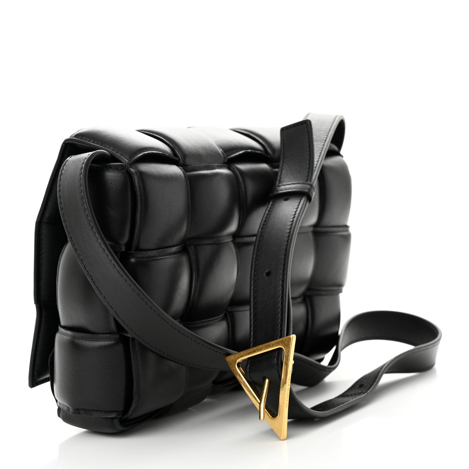 Bottega Veneta Nappa Maxi Intreccio Padded Cassette Crossbody Bag Black 3 of 9