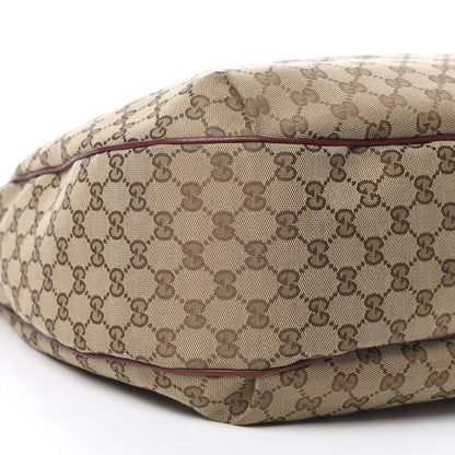Gucci Monogram Web Medium Dressage Hobo Red 9 of 13