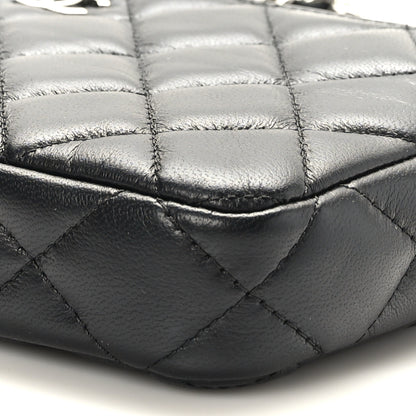 Chanel Lambskin Quilted Small Clutch With Chain Black 11 of 12