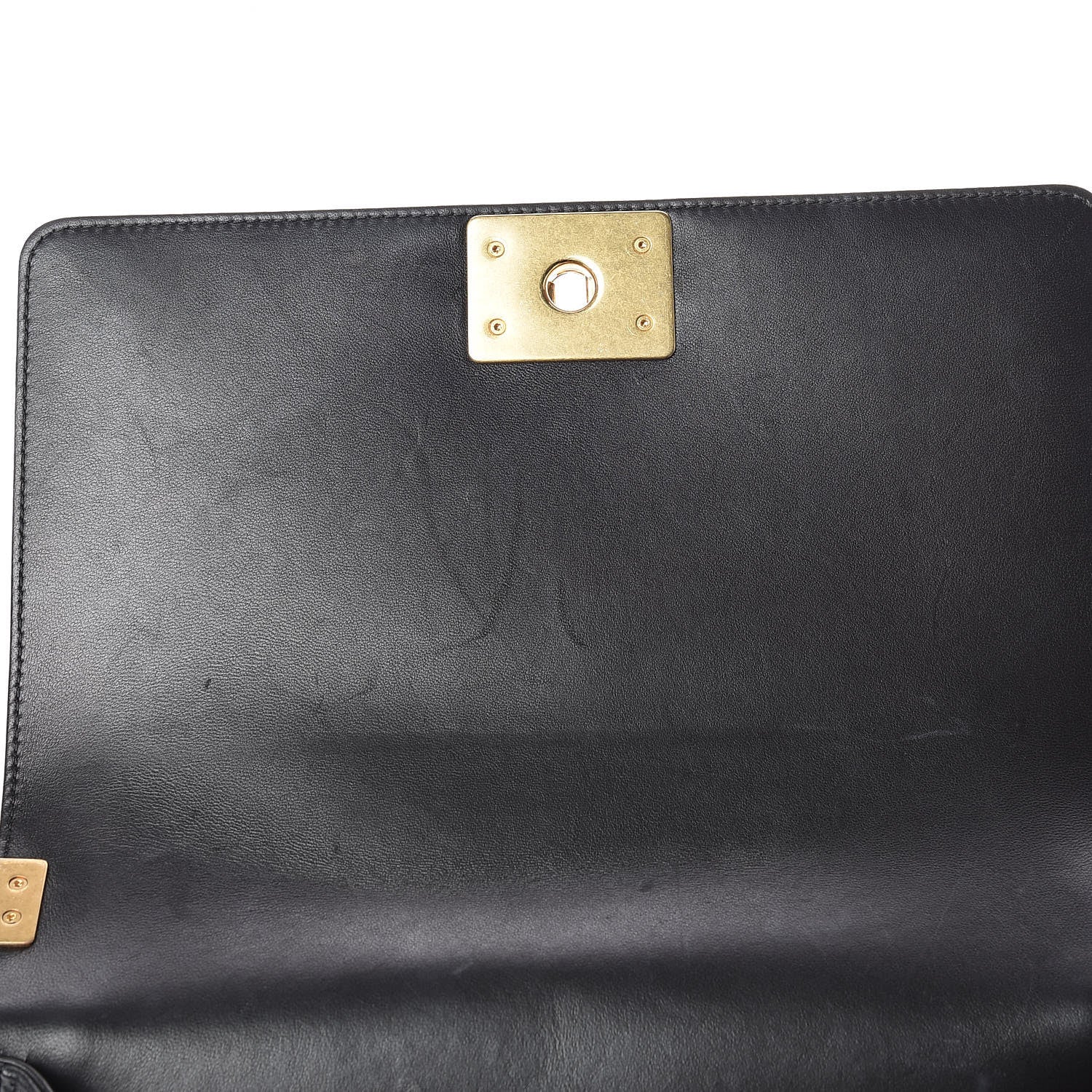 Chanel Lambskin Quilted Medium Boy Flap Black 11 of 11