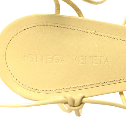 Bottega Veneta Nappa Dot Ankle Tie Sandals 39.5 Moon Beam 7 of 8