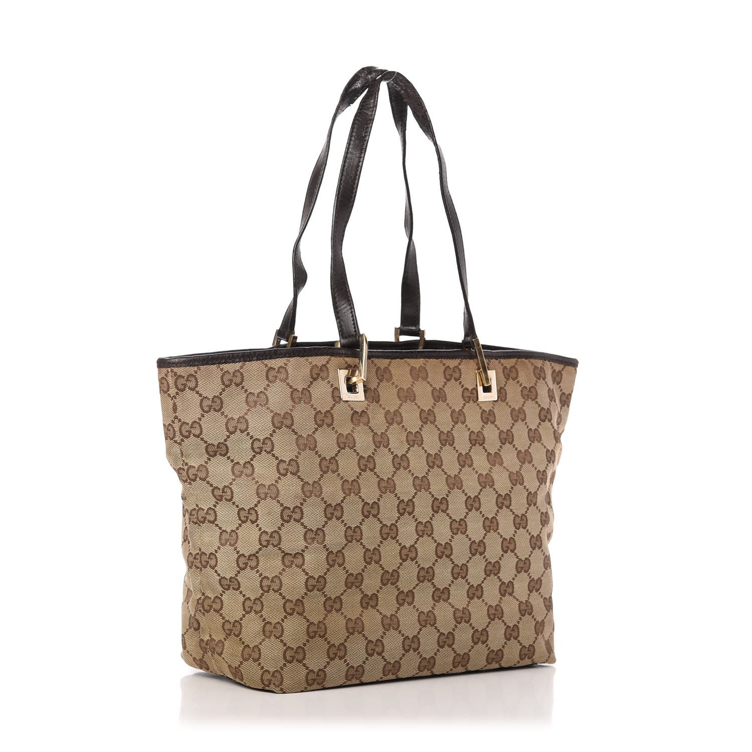 Gucci Monogram Large Bucket Tote Dark Brown 3 of 13