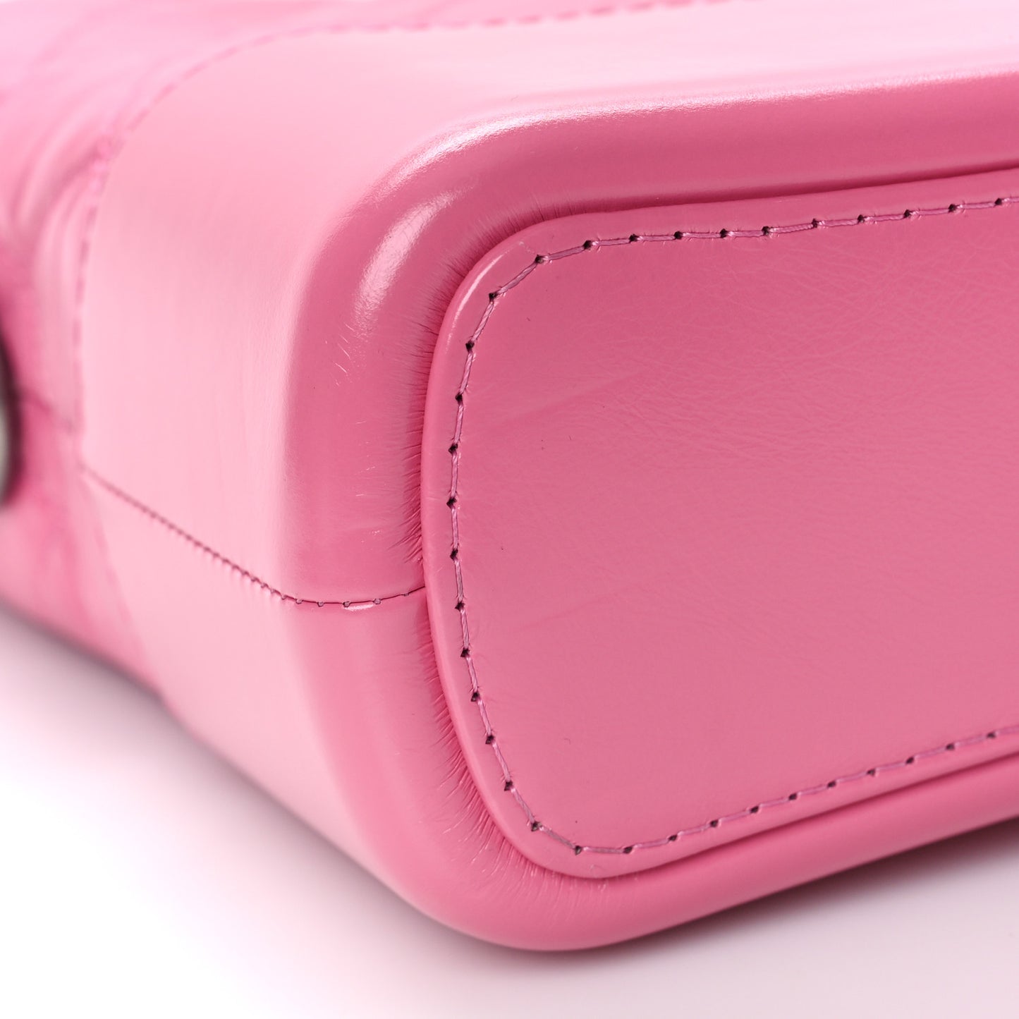 Aged Calfskin Quilted Medium Gabrielle Hobo Pink