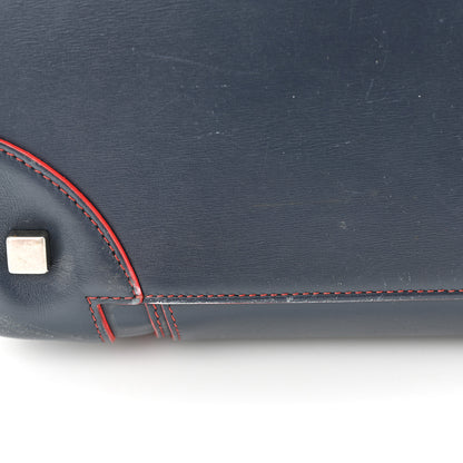 Celine Satin Debossed Calfskin Mini Luggage Navy Blue 19 of 21