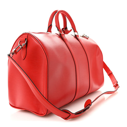 Louis Vuitton X Supreme Epi Keepall Bandouliere 45 Red 2 of 11