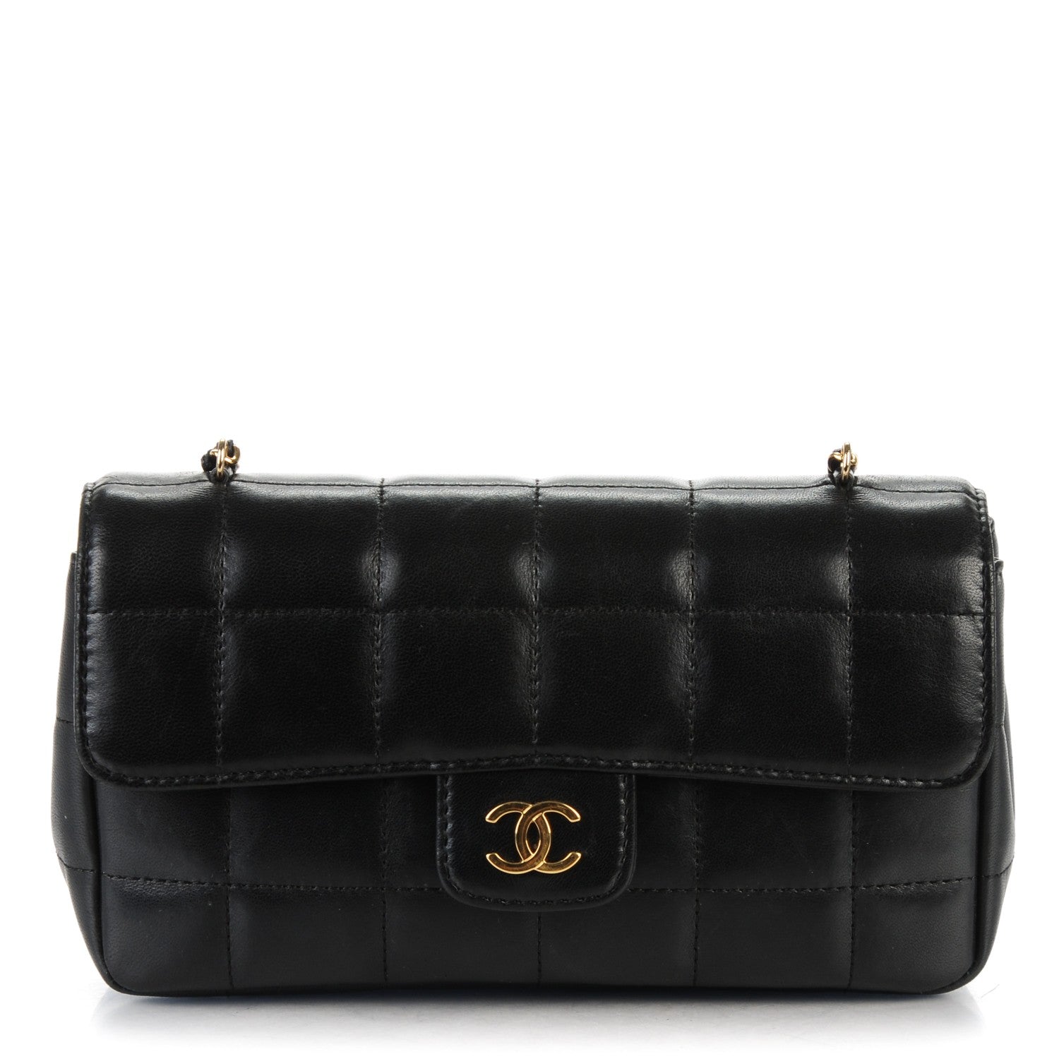 Chanel Lambskin Quilted Mini Chocolate Bar Flap Black 1 of 8