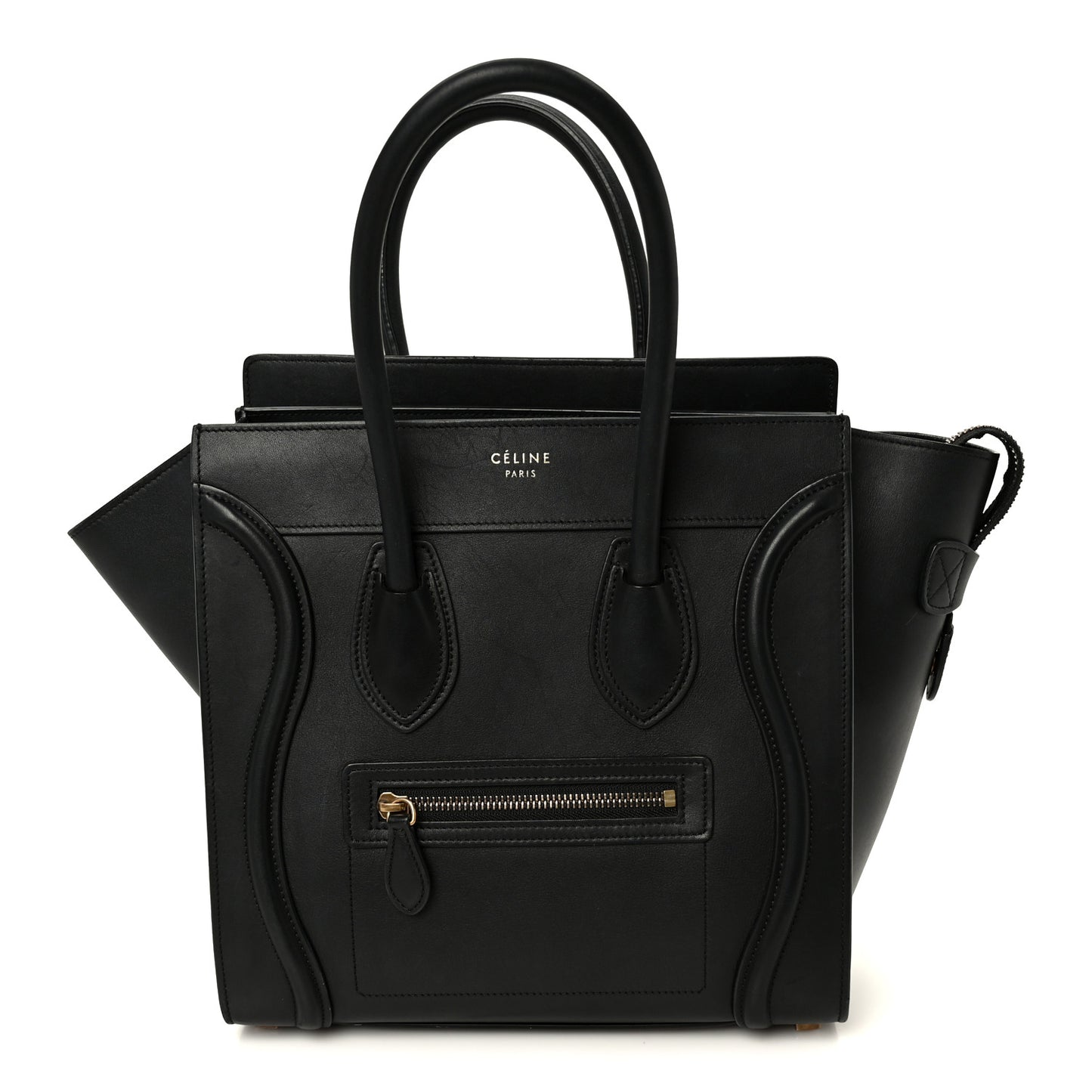 Smooth Calfskin Micro Luggage Black