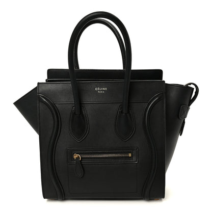Celine Smooth Calfskin Micro Luggage Black 1 of 11