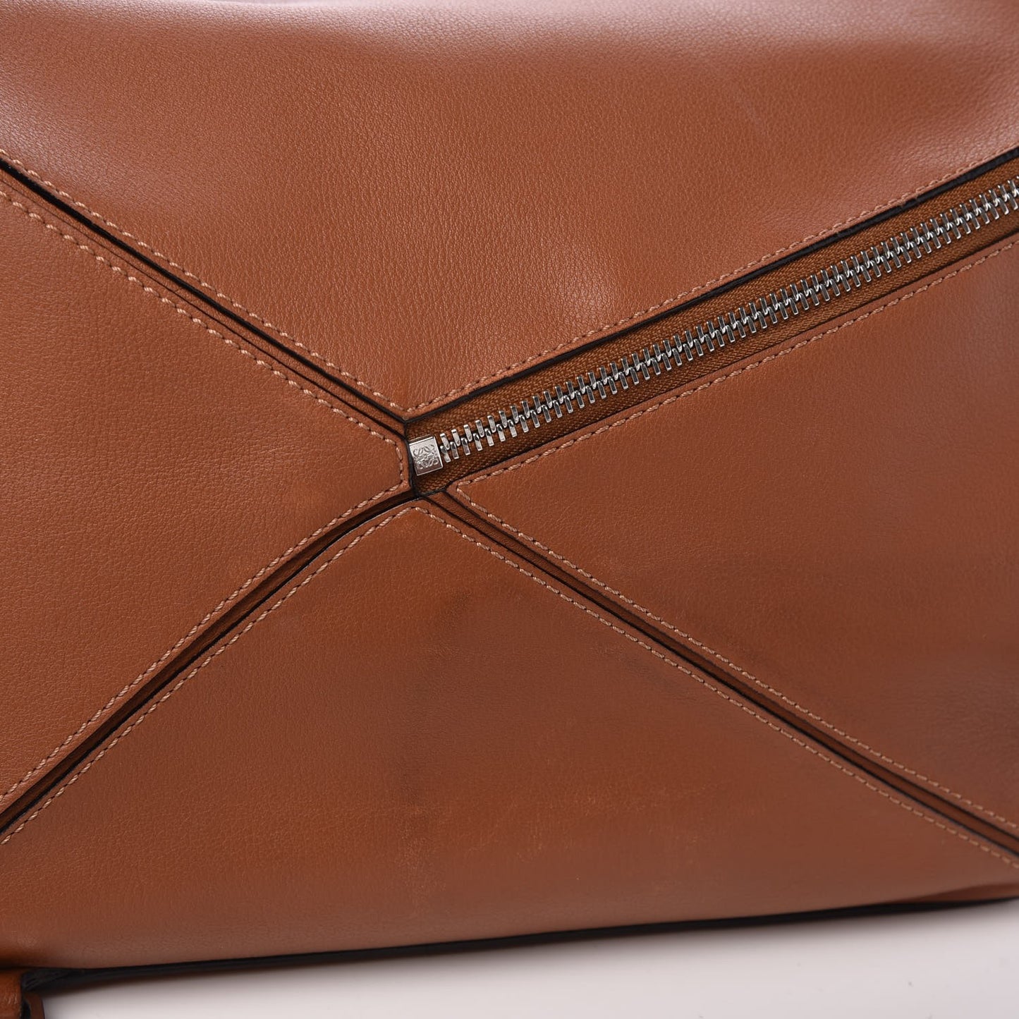Calfskin Medium Puzzle Bag Tan