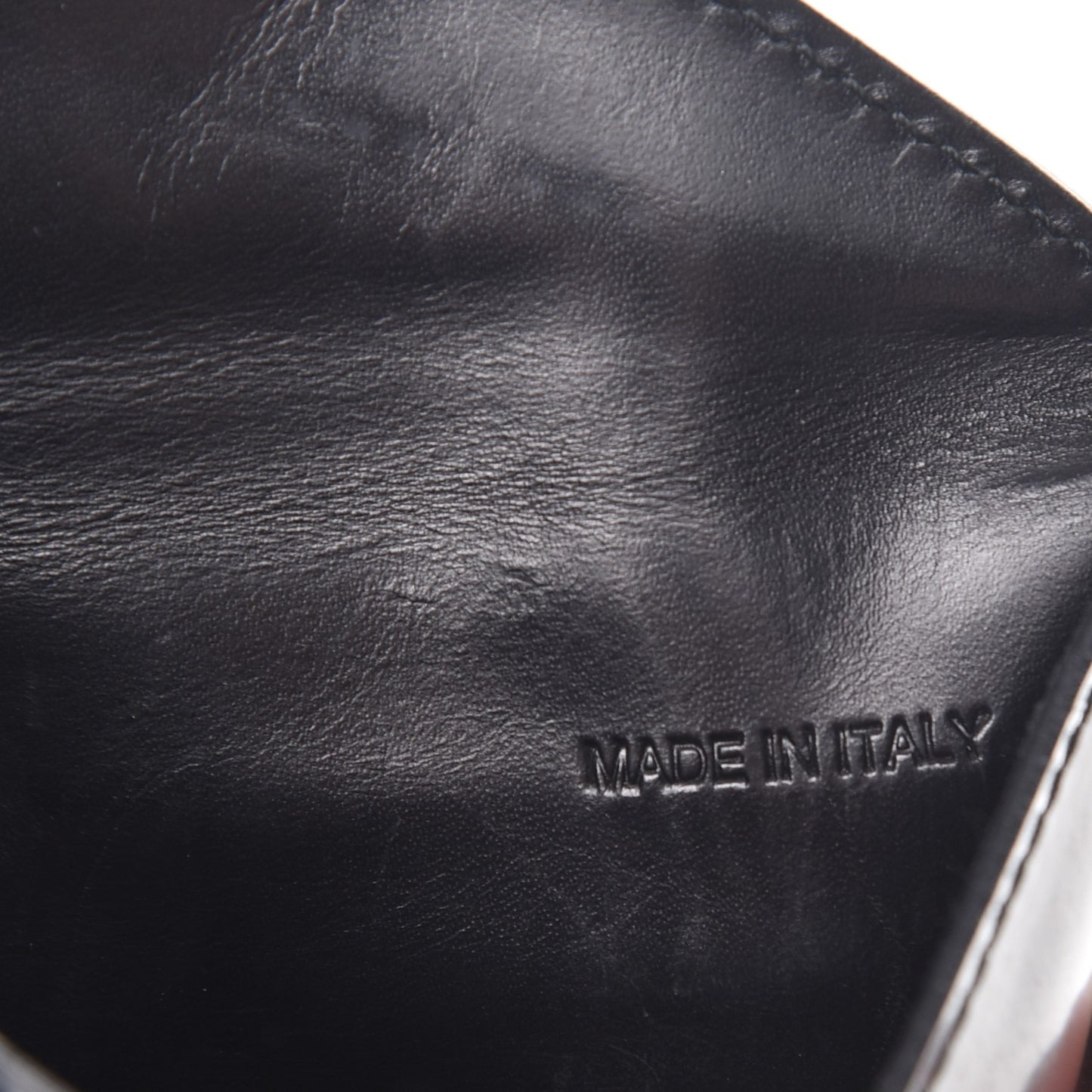 Spazzolato Envelope Pouch Wallet Nero Black