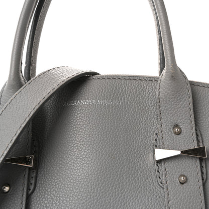 Alexander McQueen Grained Calfskin Medium Legend Satchel Grey Melange 7 of 9