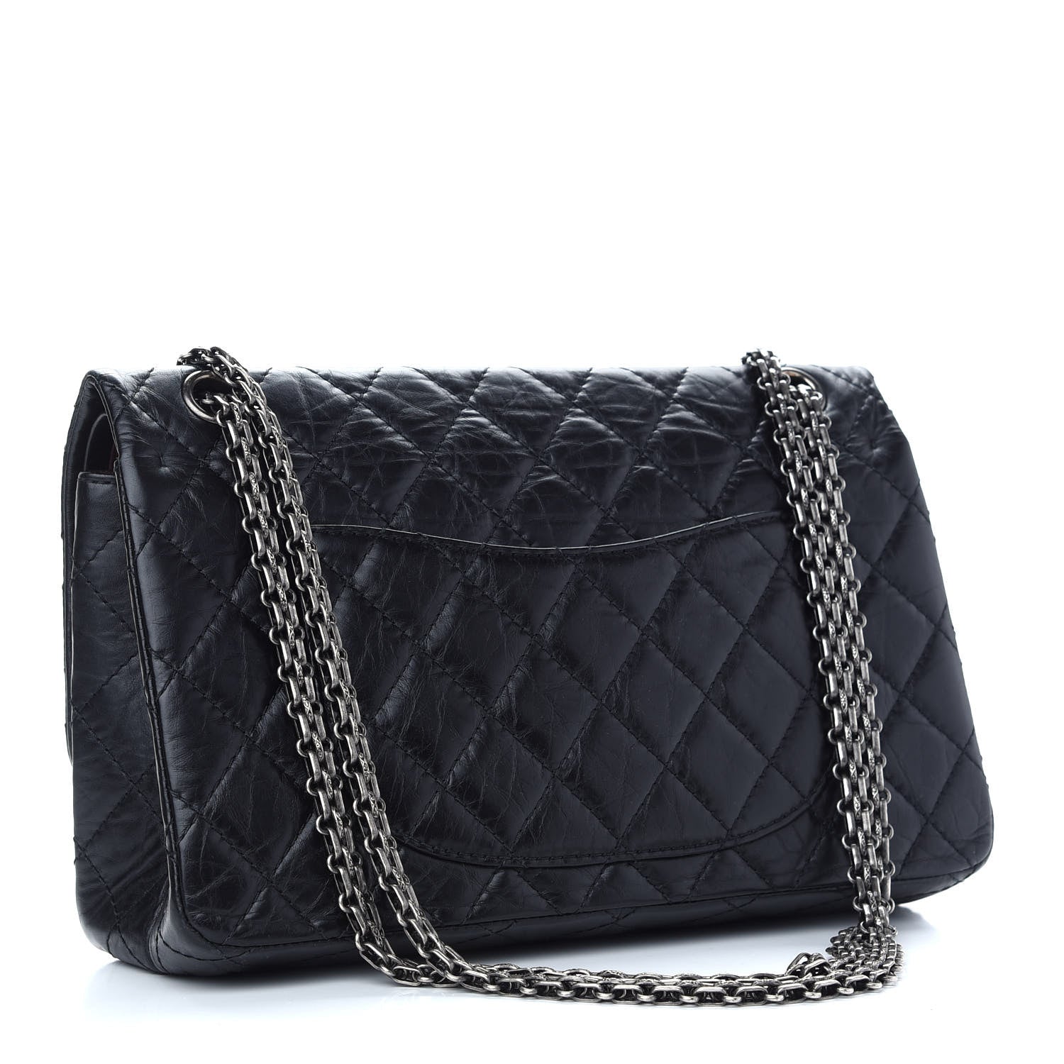 Chanel Aged Calfskin Quilted 2.55 Reissue 226 Flap Black 3 of 9