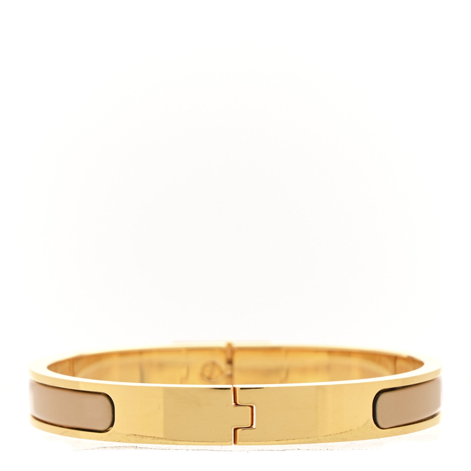 Hermes Enamel Mini Clic Kelly Bracelet PM Sable 3 of 5