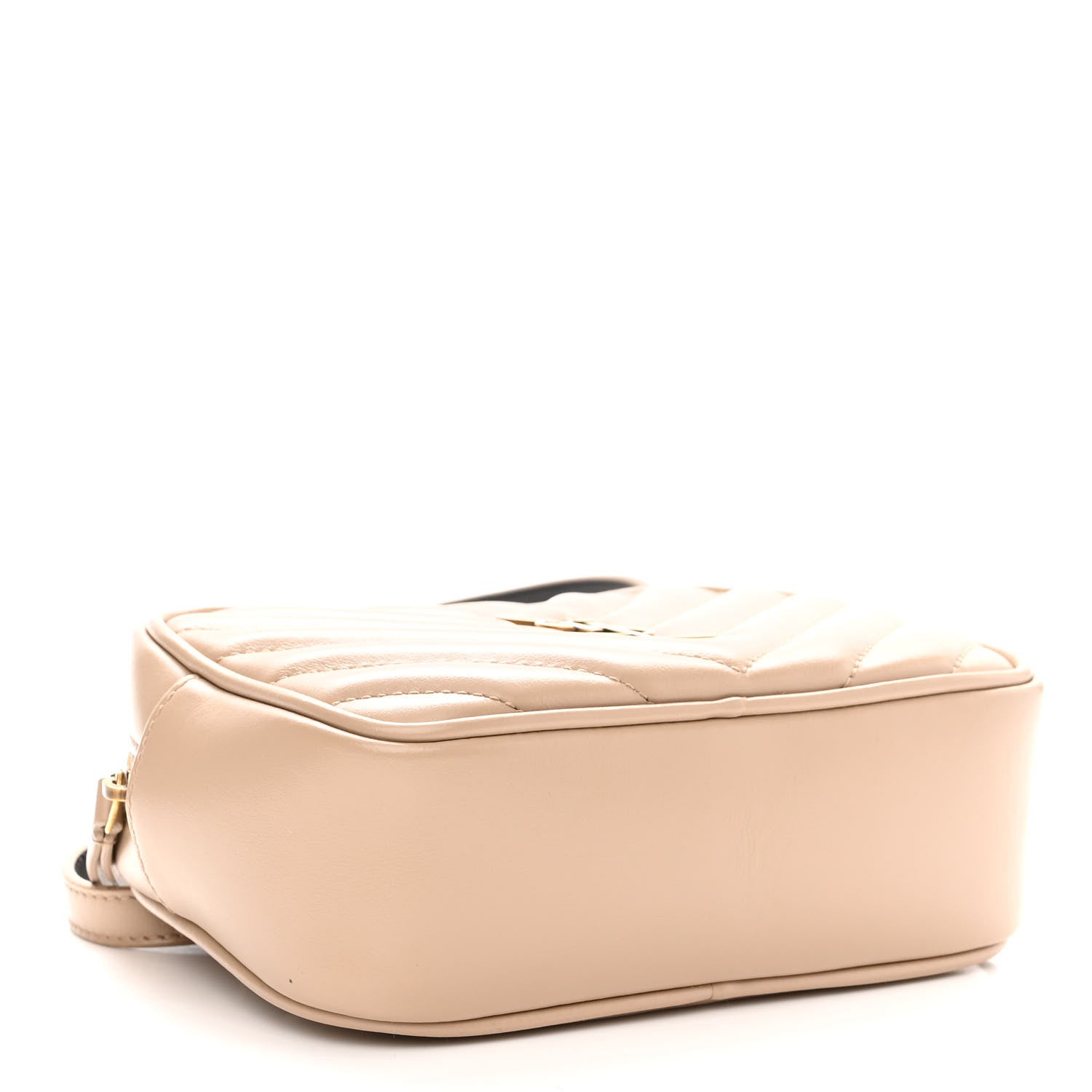 Saint Laurent Calfskin Matelasse Monogram Lou Belt Bag Dark Beige 4 of 9