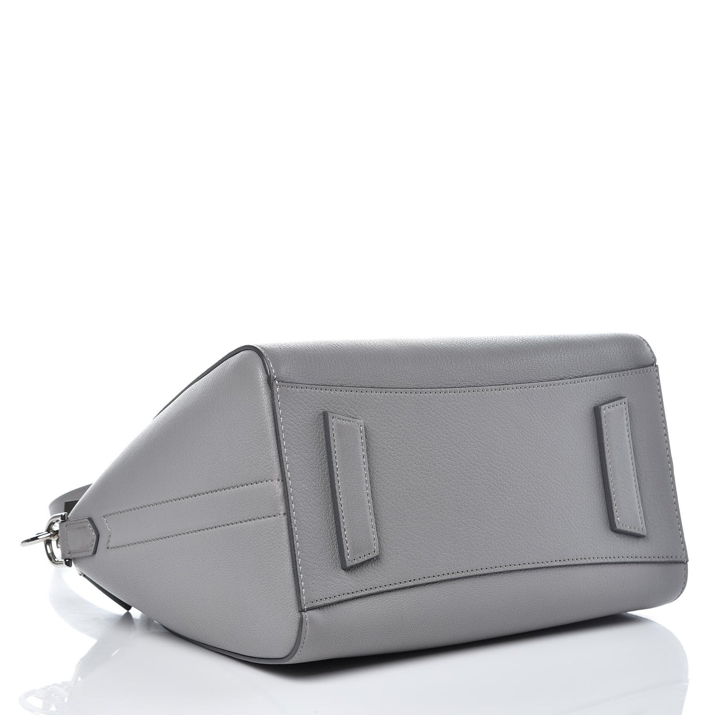 Sugar Goatskin Small Antigona Pearl Grey