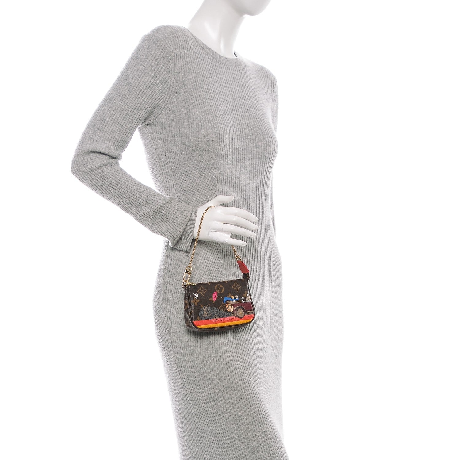 Louis Vuitton Monogram 2015 Christmas Animation Mini Pochette Accessories 2 of 6