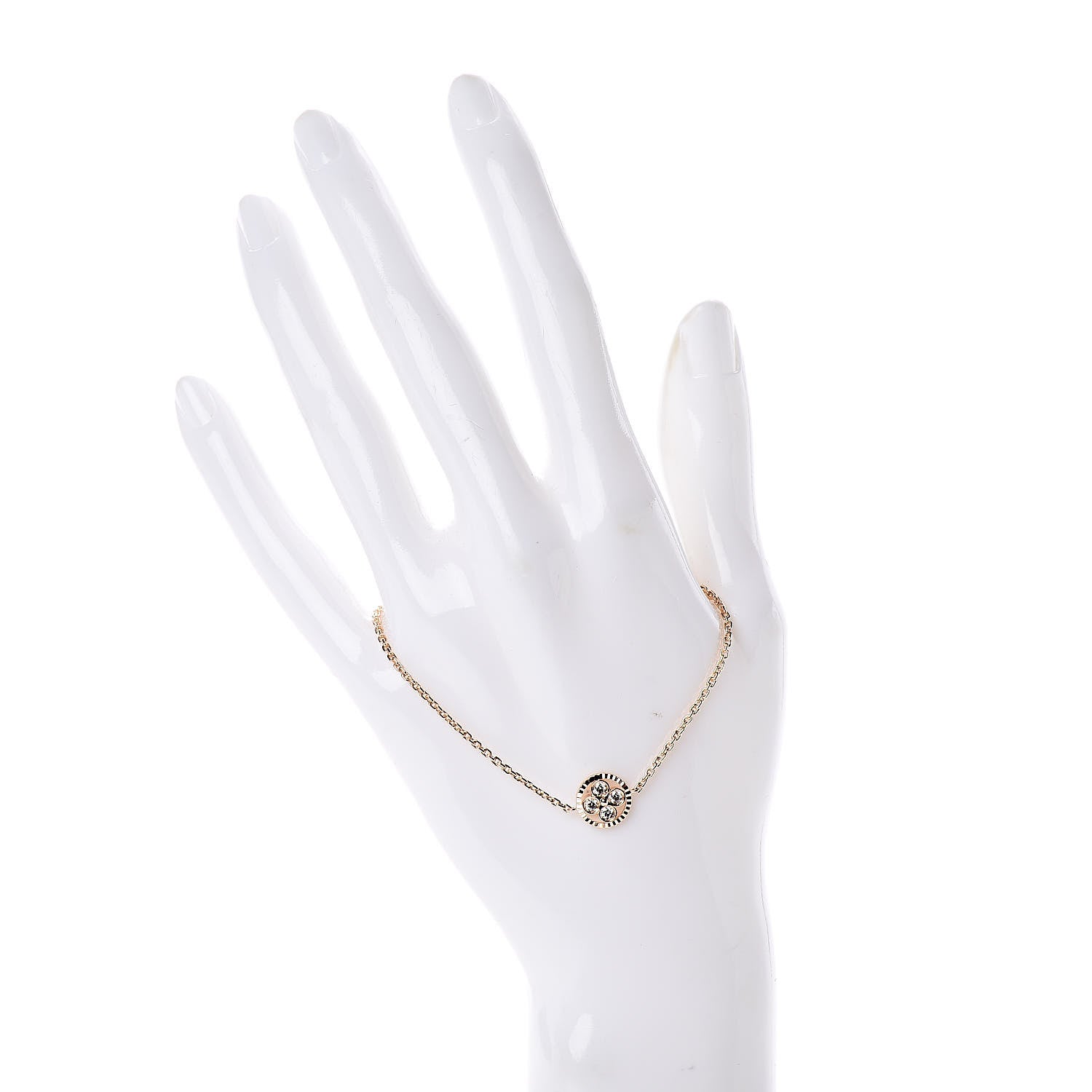 Louis Vuitton 18K Pink Gold Diamond Blossom BB Bracelet 2 of 4
