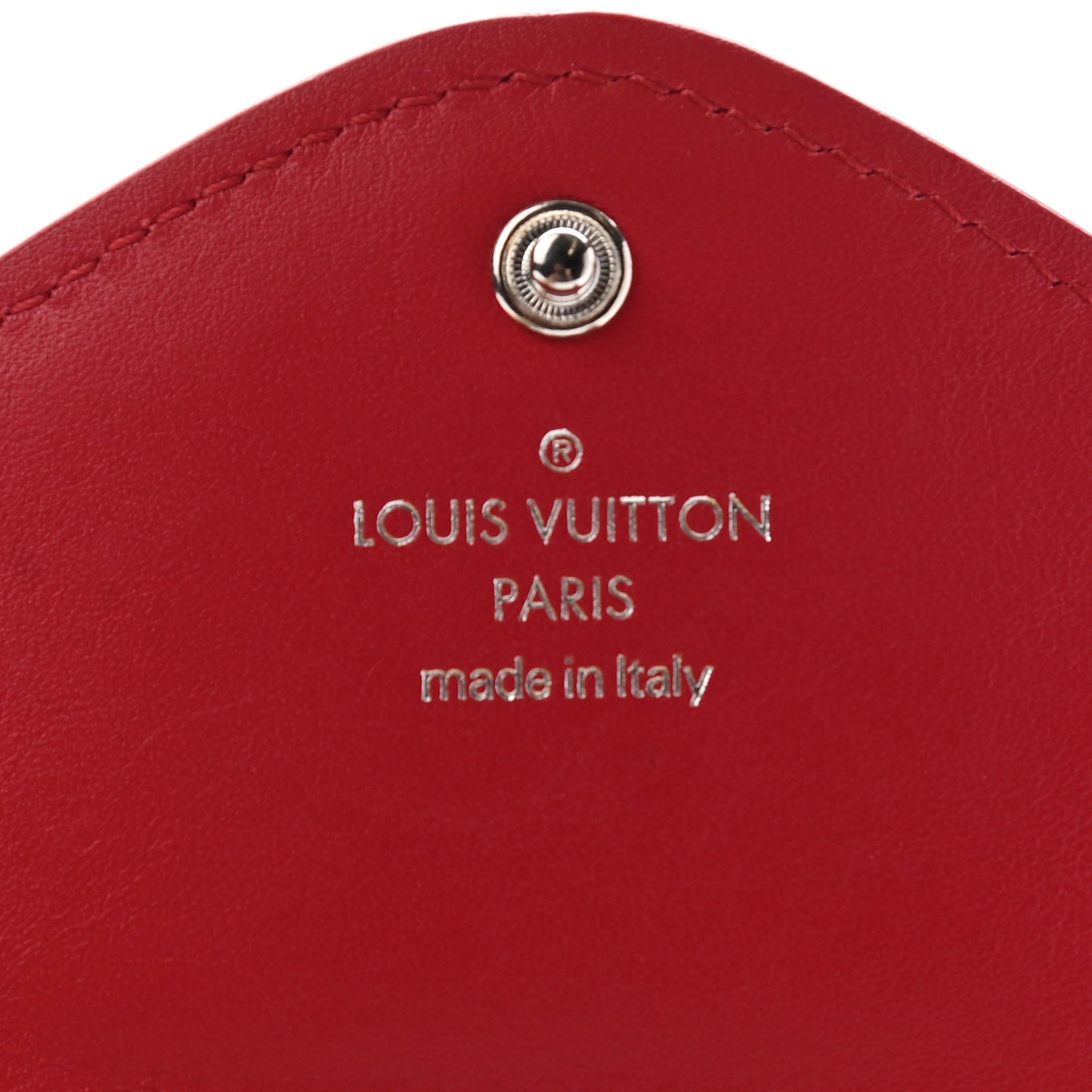Calfskin Love Lock New Wave Long Wallet Red