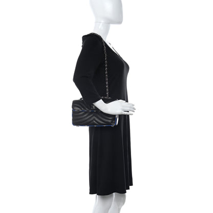 Chanel Lambskin Quilted Single Flap Black Multicolor 2 of 9