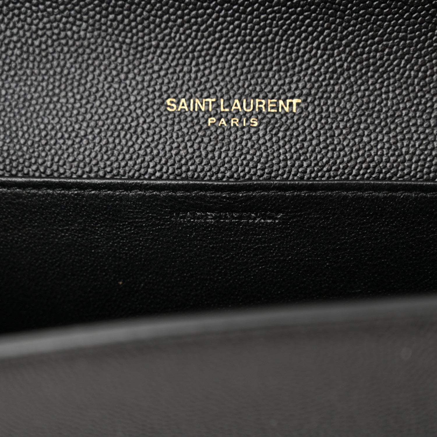 Saint Laurent Grain de Poudre Uptown Chain Wallet Black 8 of 14