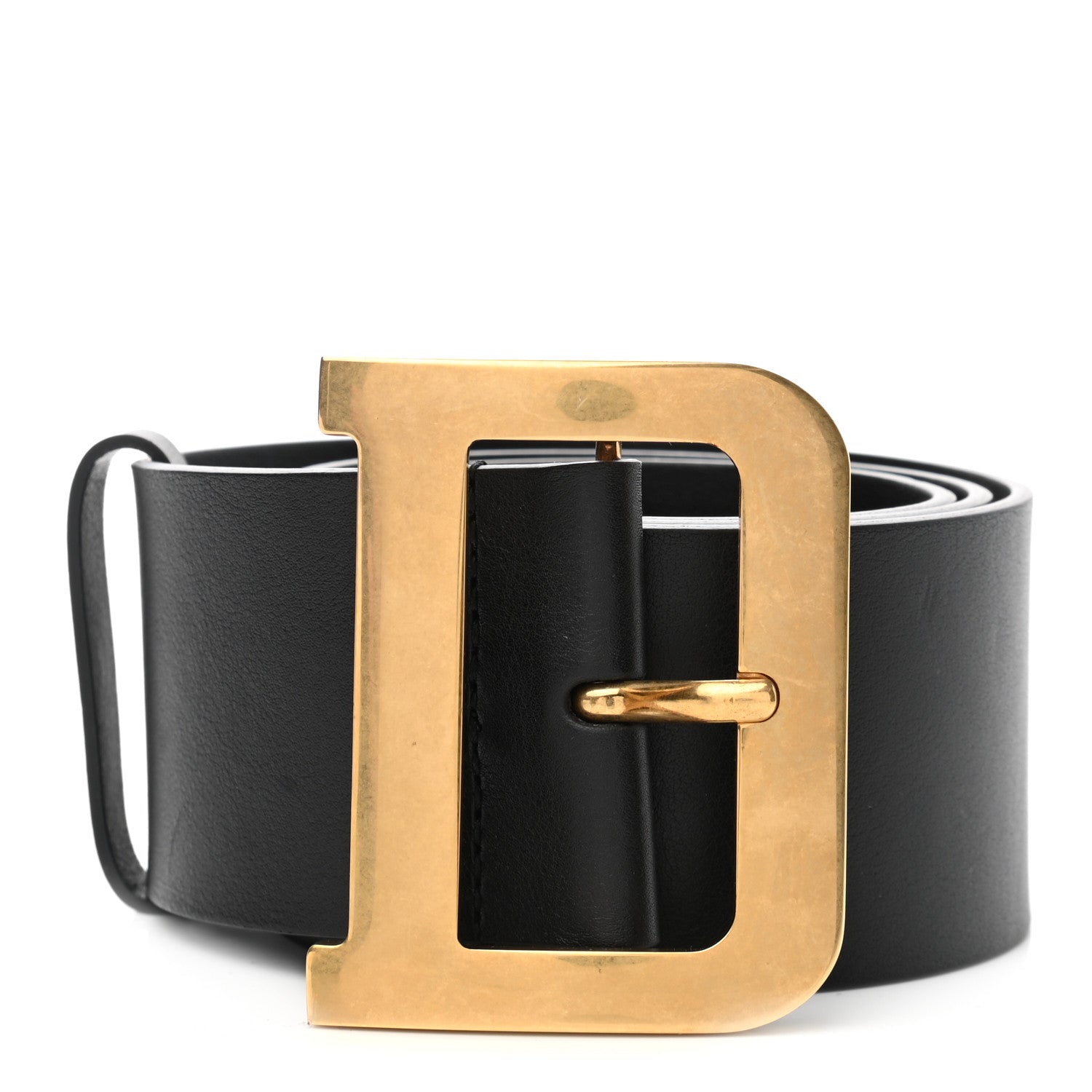Christian Dior Calfskin Diorquake Belt 85 Black 1 of 6