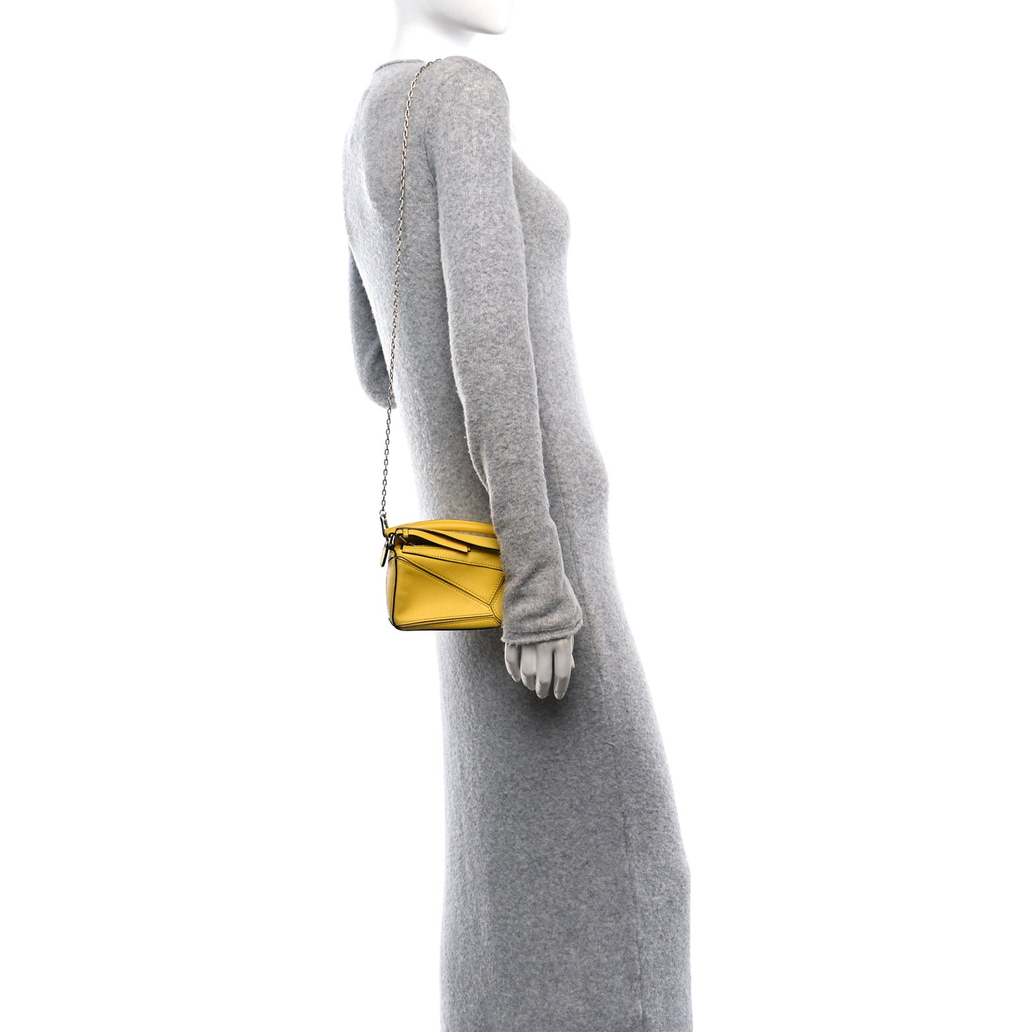 Calfskin Nano Puzzle Bag Yellow