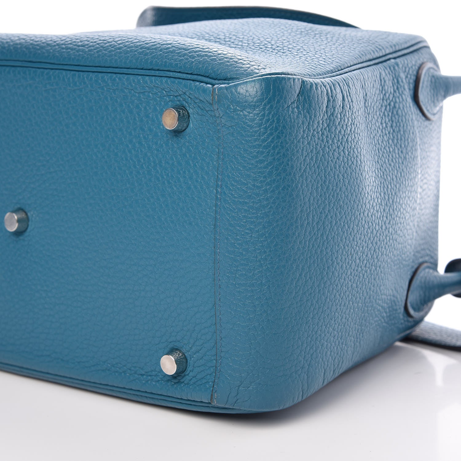 Hermes Taurillon Clemence Lindy 30 Bleu Izmir 11 of 12