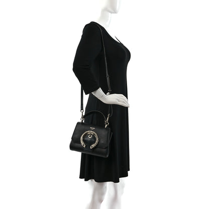 Jimmy Choo Calfskin Mini Madeline Top Handle Satchel Black 2 of 9