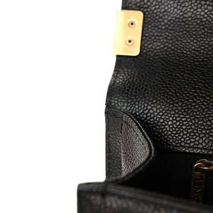 Chanel Caviar Quilted New Medium Boy Flap Black 12 of 13